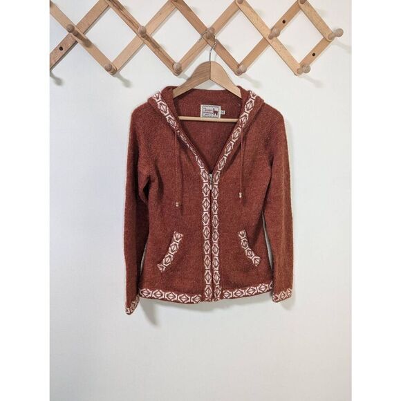The Alpaca Connection Alpaca Blend Full Zip Hooded Sweater - Size S - Picture 1 of 6